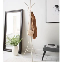 Porte manteaux metal creme