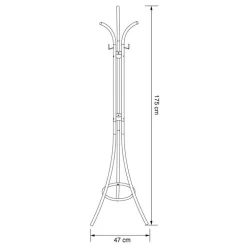 Porte manteaux metal noir