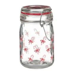 Pot en verre motifs noel