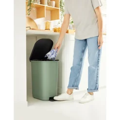 Poubelle ribo 40l vert sauge