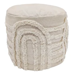 Pouf arch d40x30cm creme