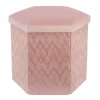 Pouf rangement blush