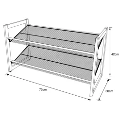 Range chaussures 2 niveaux