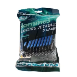 Rasoirs 3 lames x20 homme