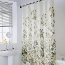 Rideau de douche botanique