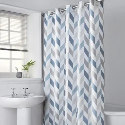 Rideau de douche chevron