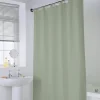 Rideau de douche polyester vert