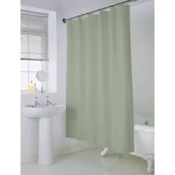 Rideau de douche polyester vert