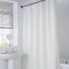 Rideau de douche polyester blanc