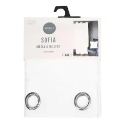 Rideau sofia 140x240 blanc