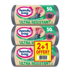 Sacs poubelle 50l x8 poignees