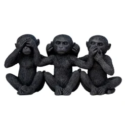 Sculpture 3 singes de la sagesse