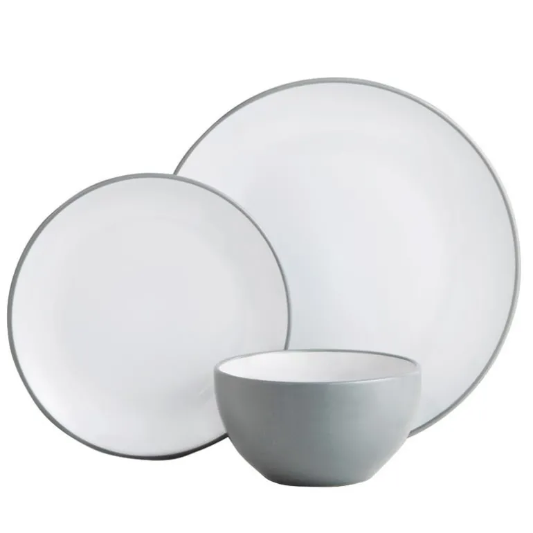 Service vaisselle gris 12pcs