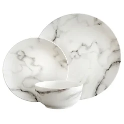 Service vaisselle marbre 12pcs