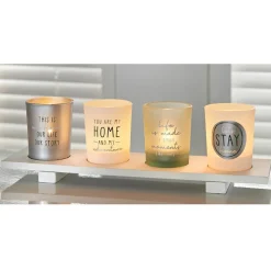 Set 4 bougies message