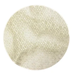 Set de table rond dore ajoure