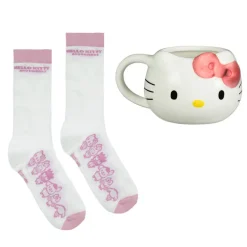 Set mug 3d et chaussettes hello