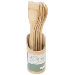 Set ustensiles + pot en bambou