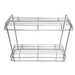 Support pot epice metal blanc