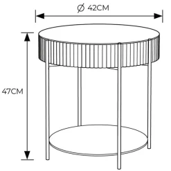 Table appoint avec rangement