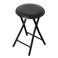 Tabouret pliable noir