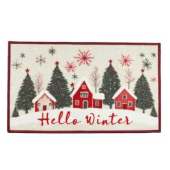 Tapis de cuisine noel sapin