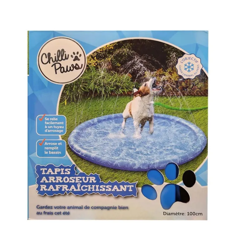 Tapis rafraichissant jets d'eau