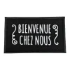 Tapis 45x75cm noir bienvenue
