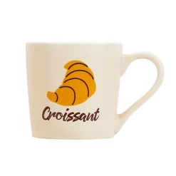Tasses colorees motif patisserie