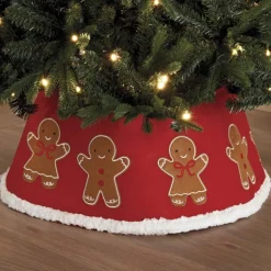 Tour de sapin feutrine rouge pai