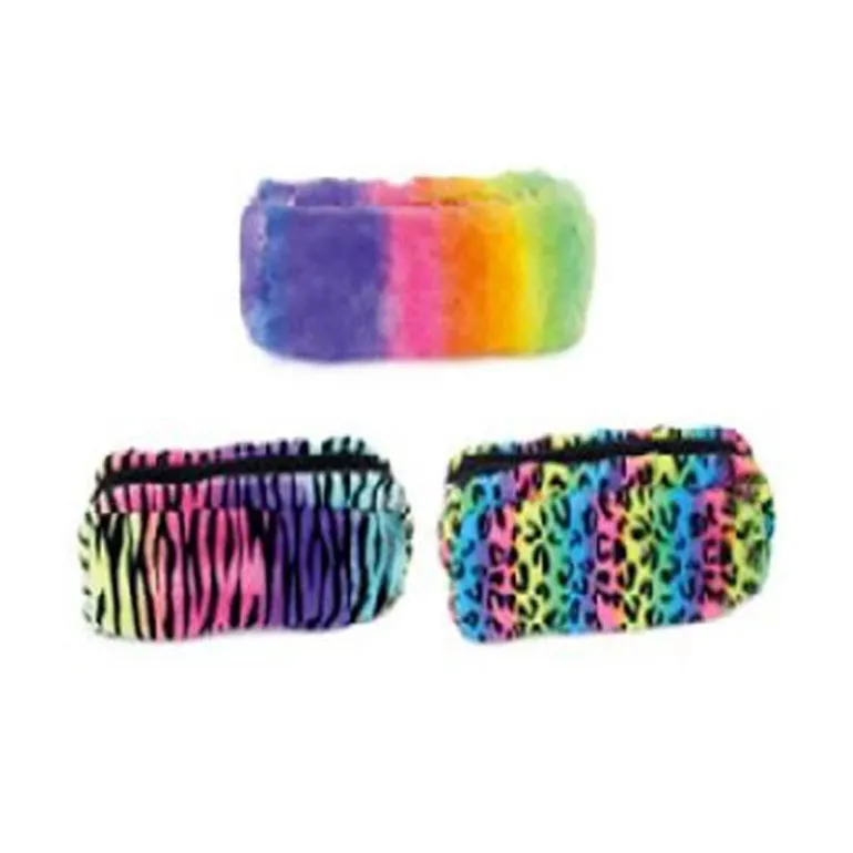 Trousse fluffy coloree