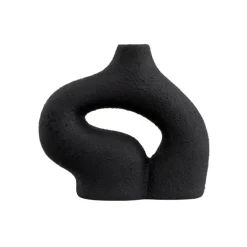 Vase ceramique noir