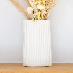 Vase strie porcelaine